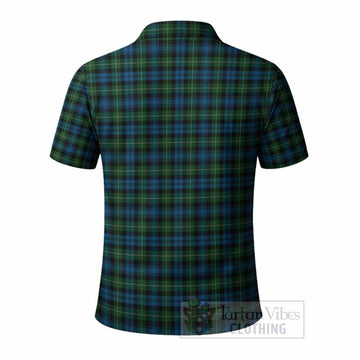 Lamont Tartan Crest Polo Shirt Ferocious Lion Style