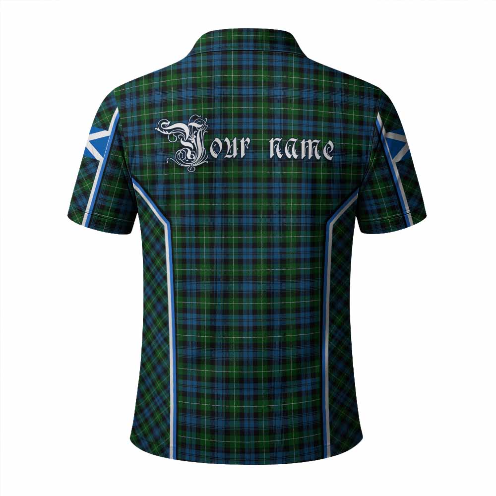 Lamont Tartan Crest Polo Shirt Scotland Coat of Arm Flag Style - Tartan Vibes Clothing