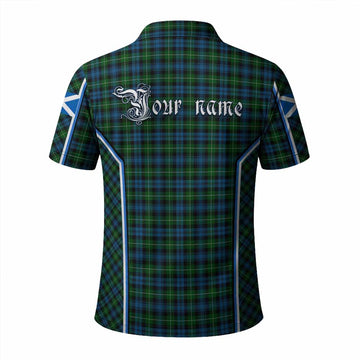 Lamont Tartan Crest Polo Shirt Scotland Coat of Arm Flag Style - Tartan Vibes Clothing