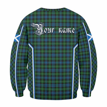 Lamont Tartan Crest Sweatshirt Scotland Coat of Arm Flag Style