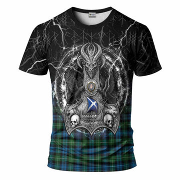 Lamont Tartan Crest T-Shirt Celtic Odin's Raven Legacy
