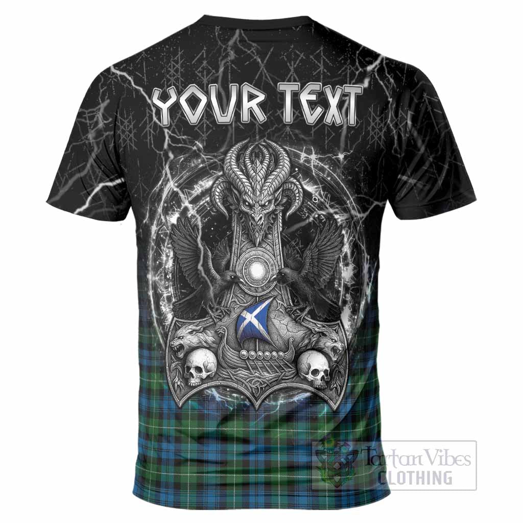 Lamont Tartan Crest T-Shirt Celtic Odin's Raven Legacy