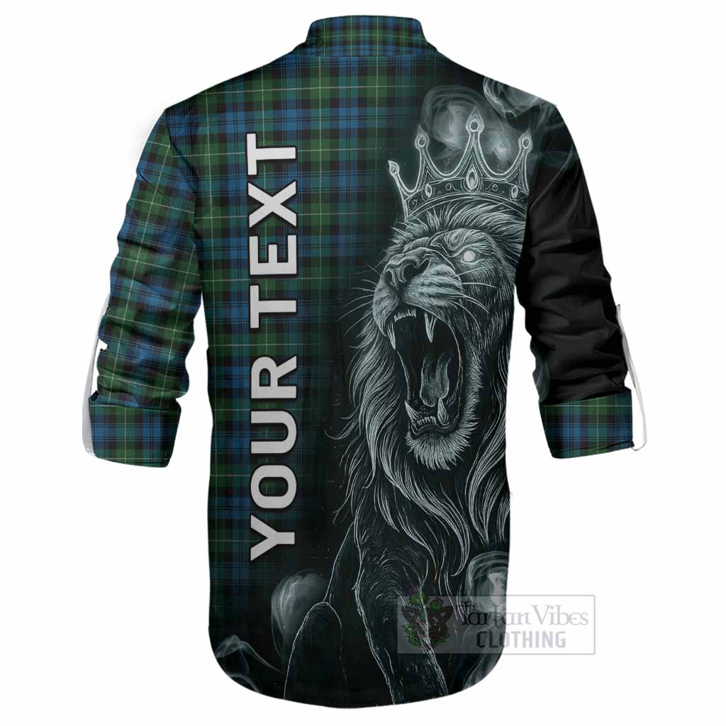 Lamont Tartan Ghillie Shirt Roaring Lion Heritage