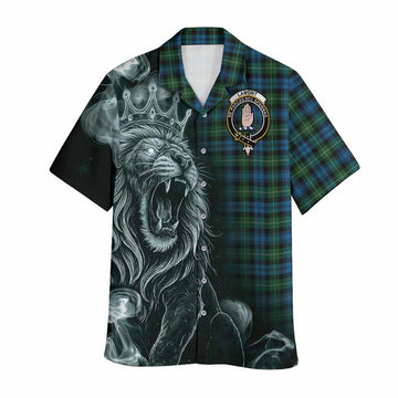 Lamont Tartan Hawaiian Shirt Roaring Lion Heritage