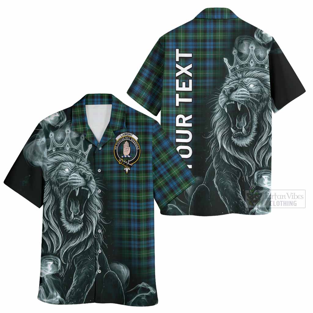 Lamont Tartan Hawaiian Shirt Roaring Lion Heritage