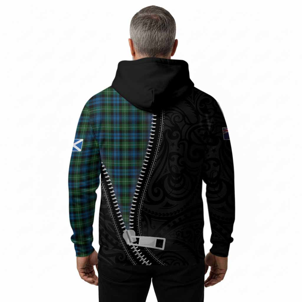 Lamont Tartan Hoodie New Zealand Pattern Unique Zipper Stylized