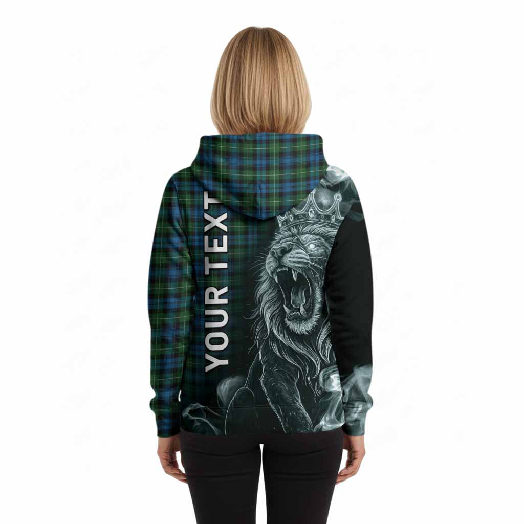 Lamont Tartan Hoodie Roaring Lion Heritage