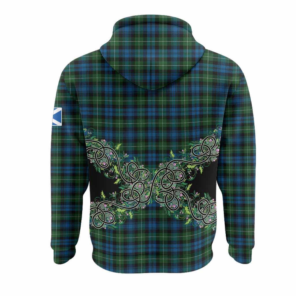 Lamont Tartan Hoodie Thistle Scottish Spirit