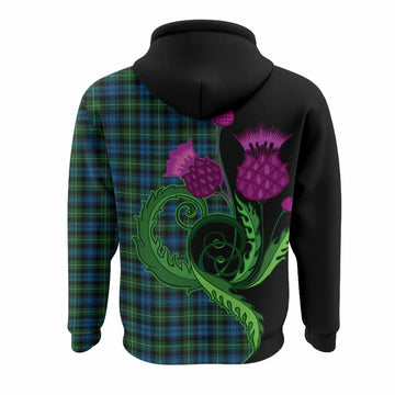 Lamont Tartan Hoodie Traditional Scottish Thistle