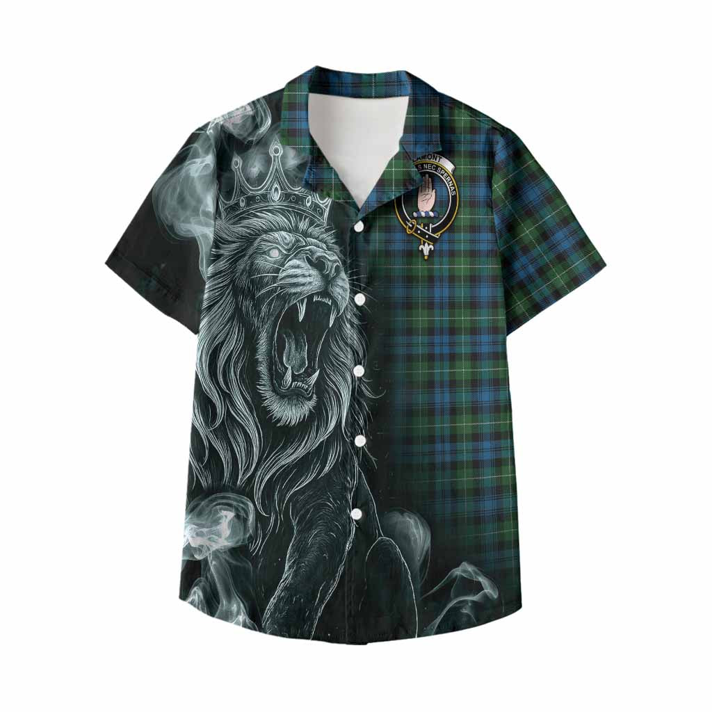 Lamont Tartan Kid Hawaiian Shirt Roaring Lion Heritage