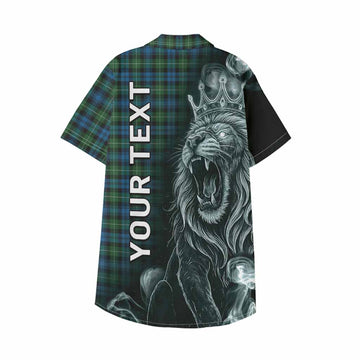 Lamont Tartan Kid Hawaiian Shirt Roaring Lion Heritage