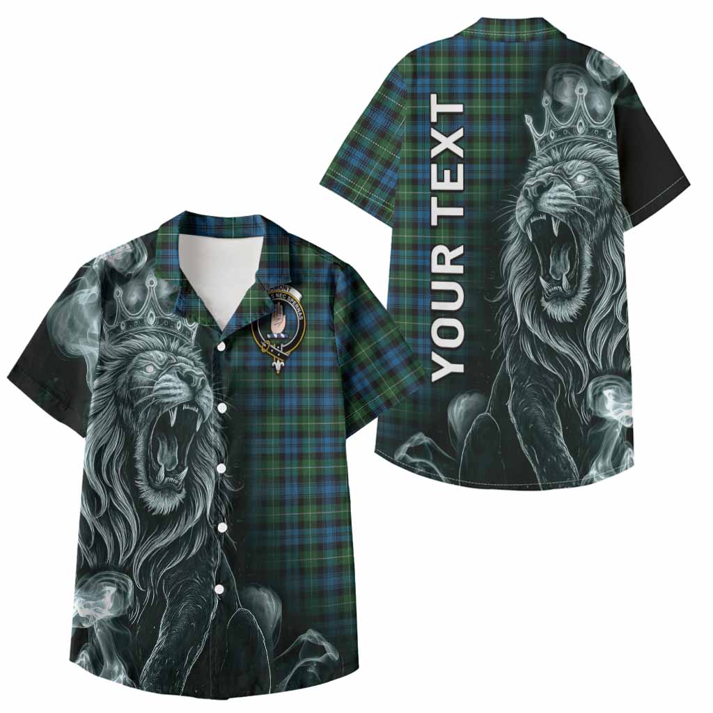 Lamont Tartan Kid Hawaiian Shirt Roaring Lion Heritage