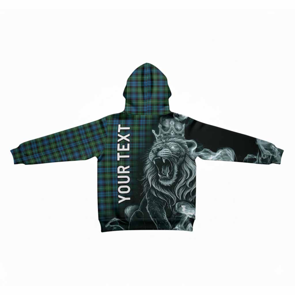 Lamont Tartan Kid Hoodie Roaring Lion Heritage