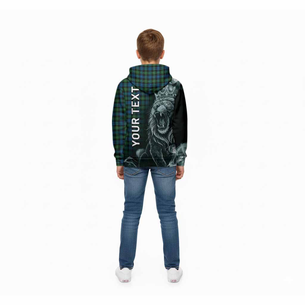 Lamont Tartan Kid Hoodie Roaring Lion Heritage