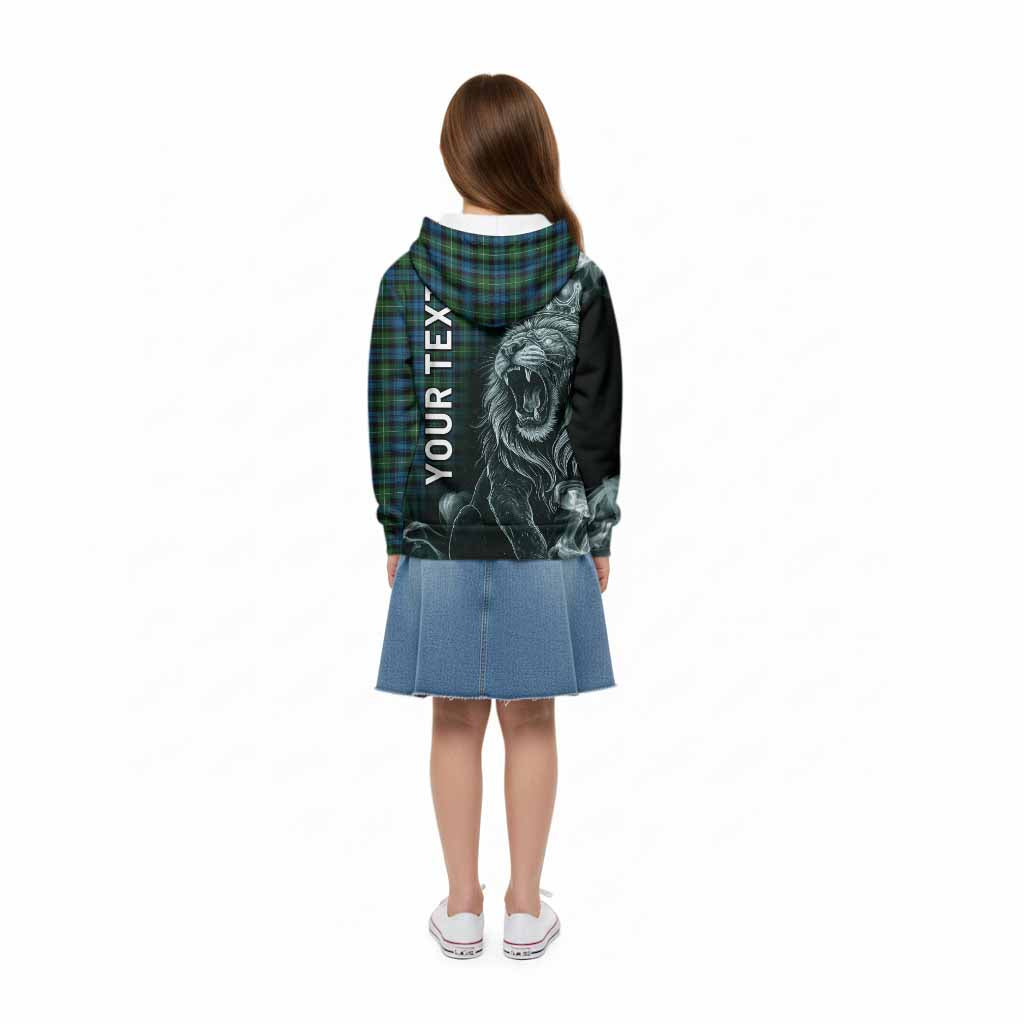 Lamont Tartan Kid Hoodie Roaring Lion Heritage