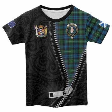 Lamont Tartan Kid T-shirt New Zealand Pattern Unique Zipper Stylized