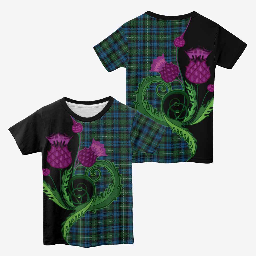 Lamont Tartan Kid T-shirt Traditional Scottish Thistle