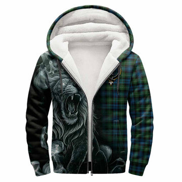 Lamont Tartan Sherpa Hoodie Roaring Lion Heritage