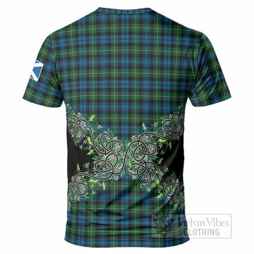 Lamont Tartan T-Shirt Thistle Scottish Spirit