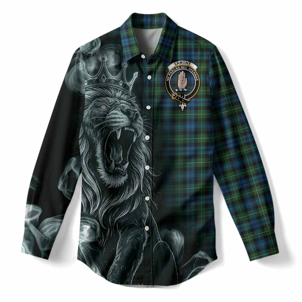 Lamont Tartan Women Casual Shirt Roaring Lion Heritage