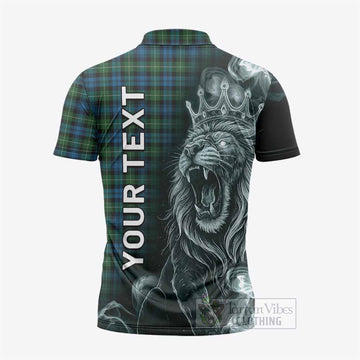 Lamont Tartan Zipper Polo Shirt Roaring Lion Heritage