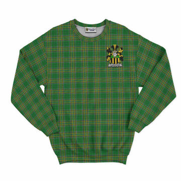Langford Irish Clan Tartan Sweatshirt with Coat of Arms Unisex - Tartan Vibes Clothing