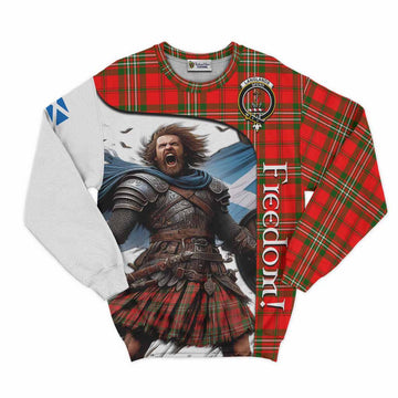 Tartan Vibes Clothing Langlands Crest Tartan Sweatshirt Inspired by the Freedom of Scottish Warrior