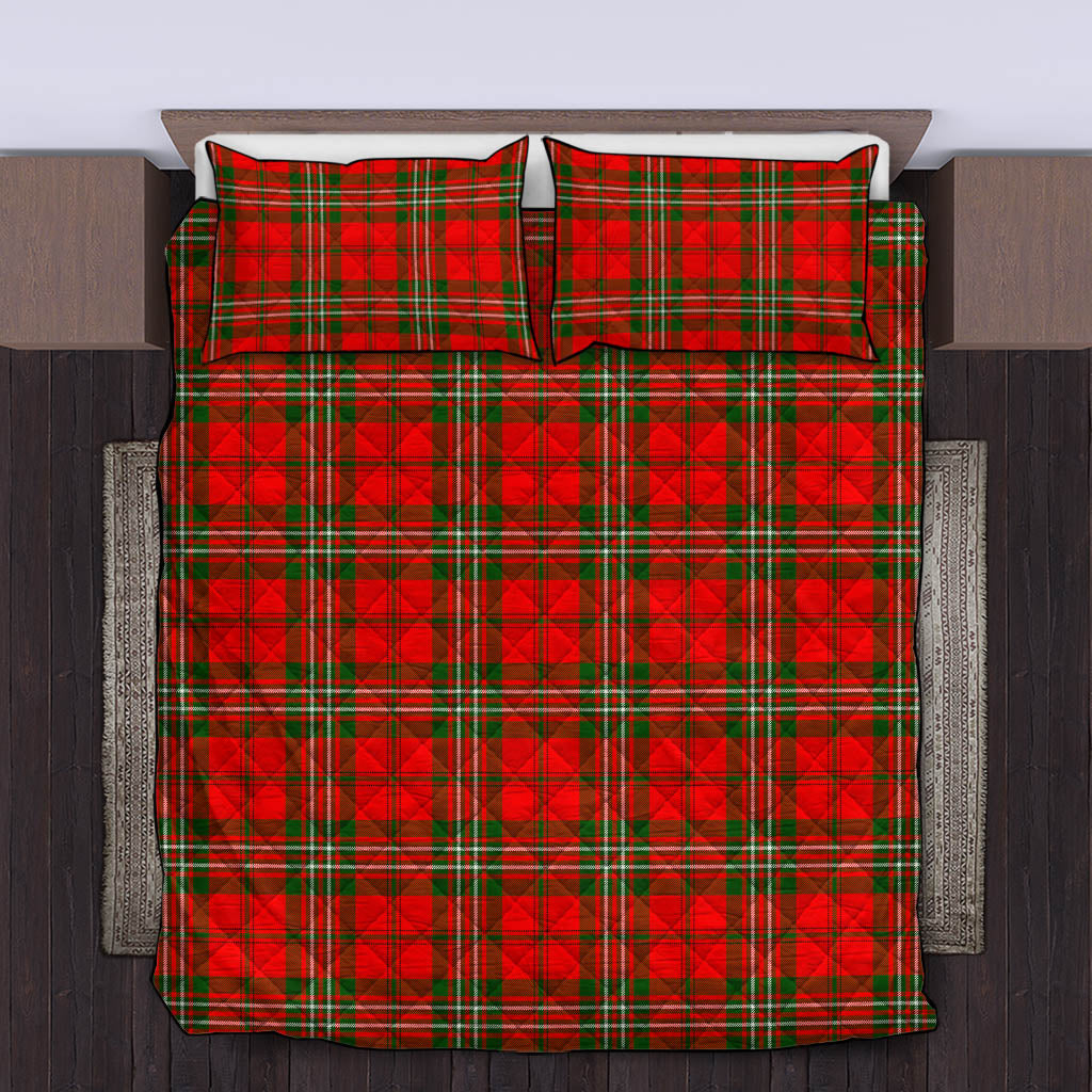 Langlands Tartan Quilt Bed Set King - Tartan Vibes Clothing