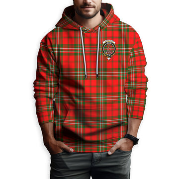 Langlands Tartan Hoodie with Family Crest