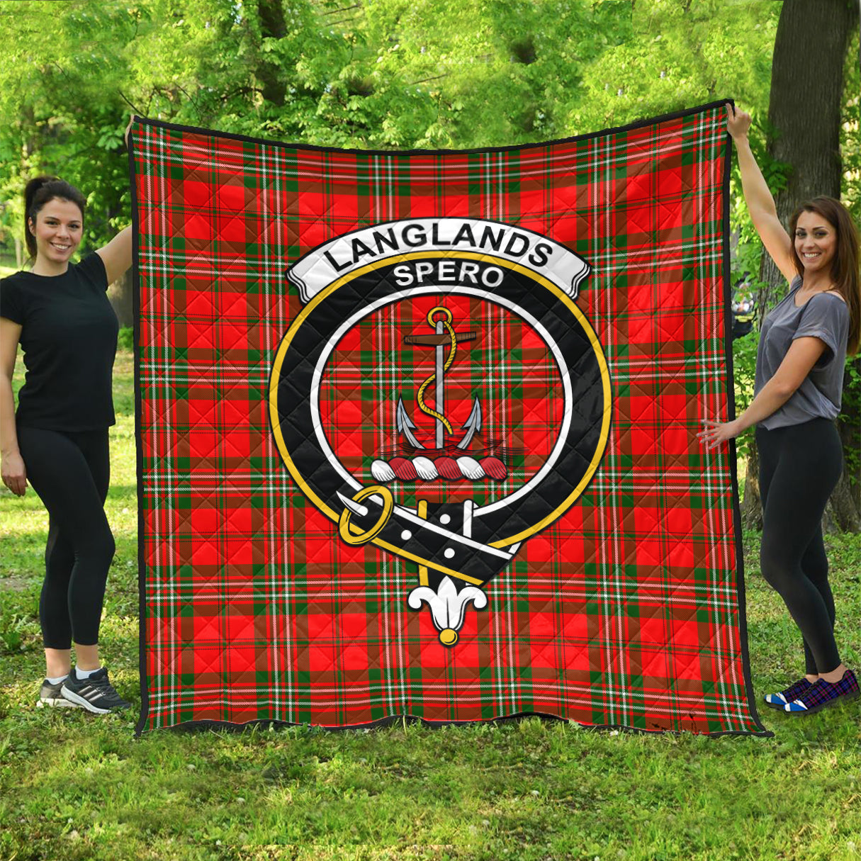 langlands-tartan-quilt-with-family-crest