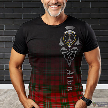 Langlands Tartan T-Shirt Featuring Alba Gu Brath Family Crest Celtic Inspired