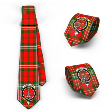 Langlands Tartan Classic Necktie with Family Crest