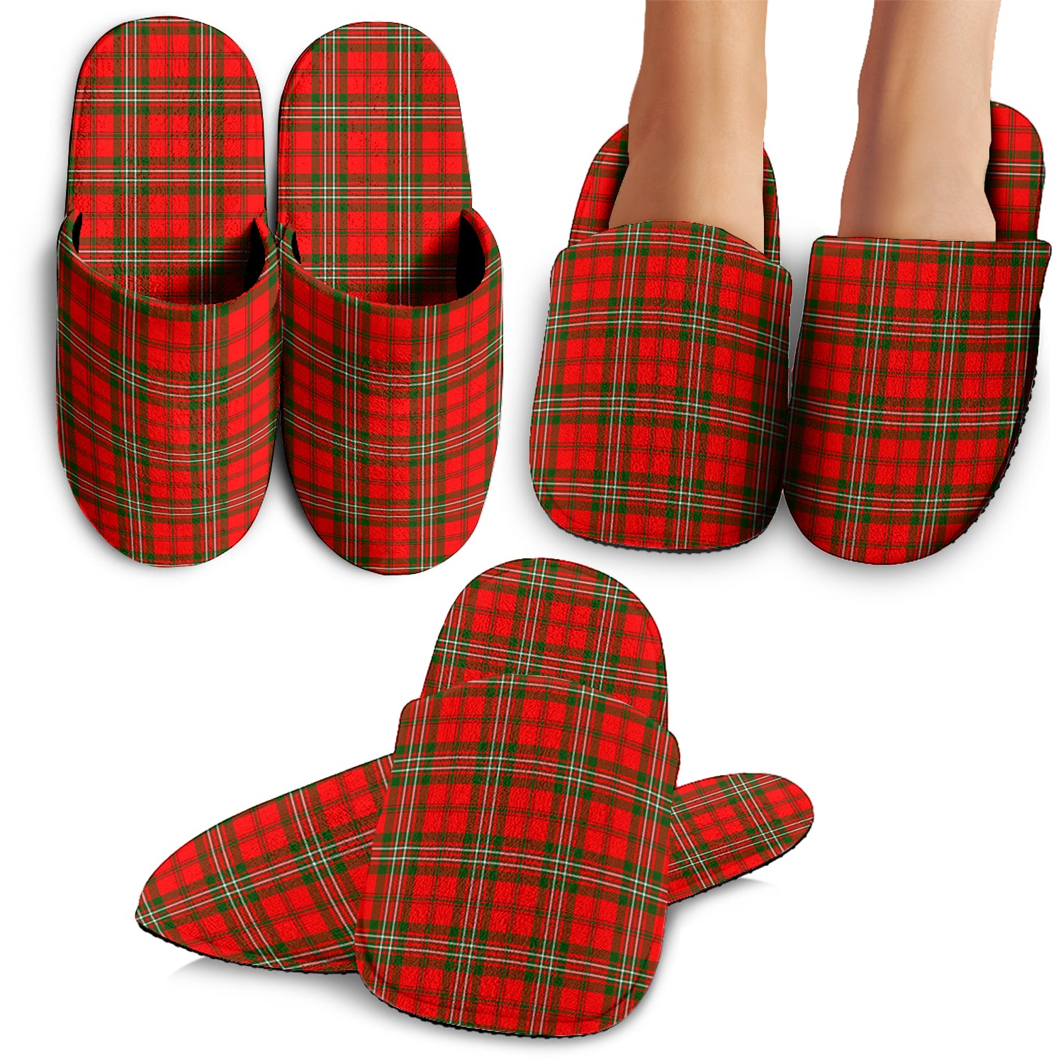 Langlands Tartan Home Slippers - Tartanvibesclothing