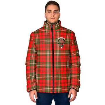 Langlands Tartan Padded Jacket with Family Crest