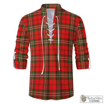 Langlands Tartan Men's Scottish Traditional Jacobite Ghillie Kilt Shirt