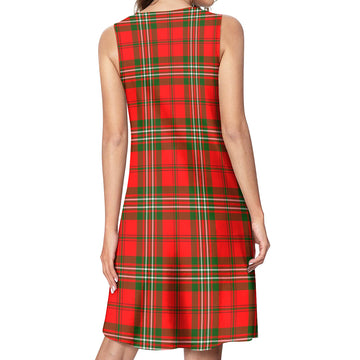 Langlands Tartan Womens Casual Dresses - Tartanvibesclothing