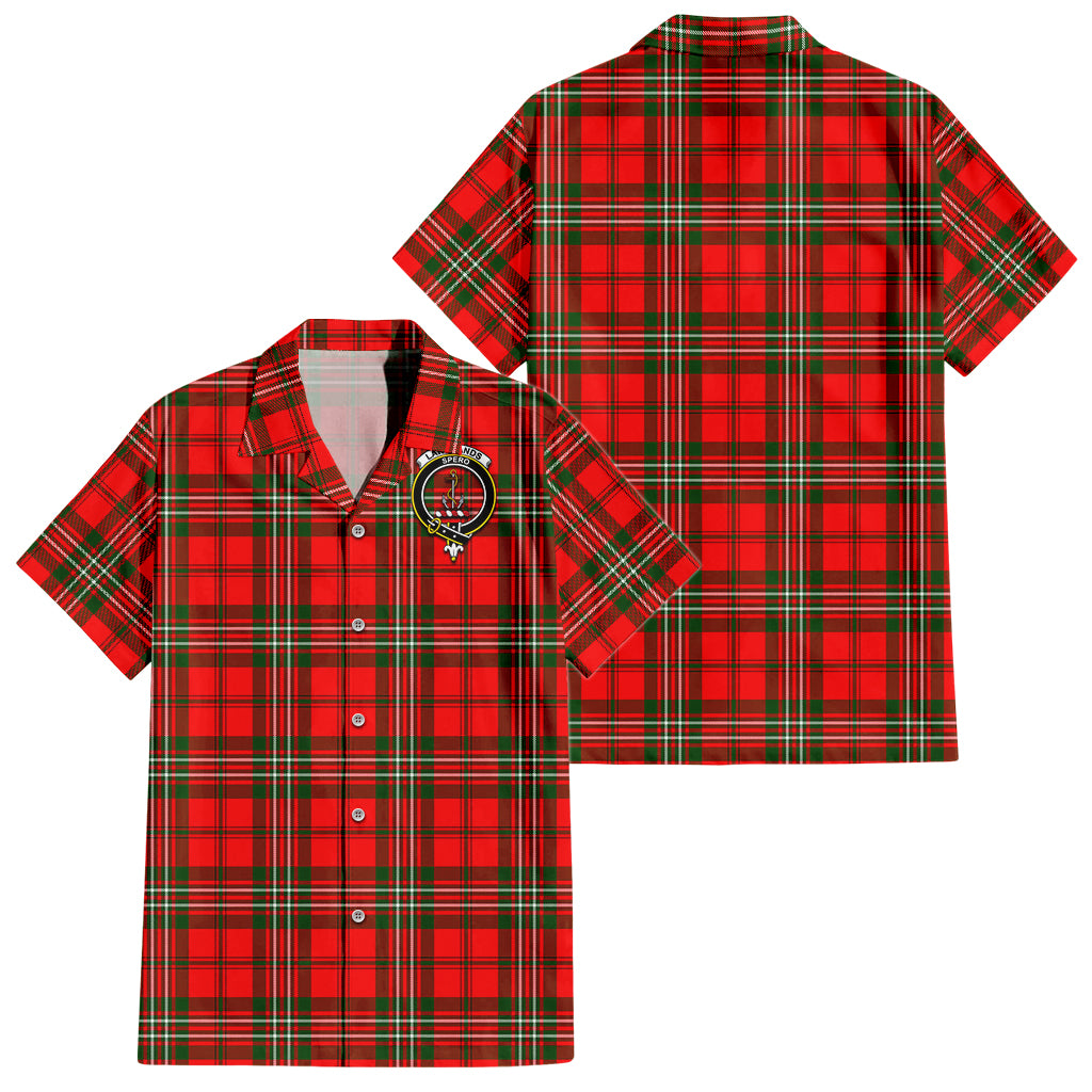 langlands-tartan-short-sleeve-button-down-shirt-with-family-crest