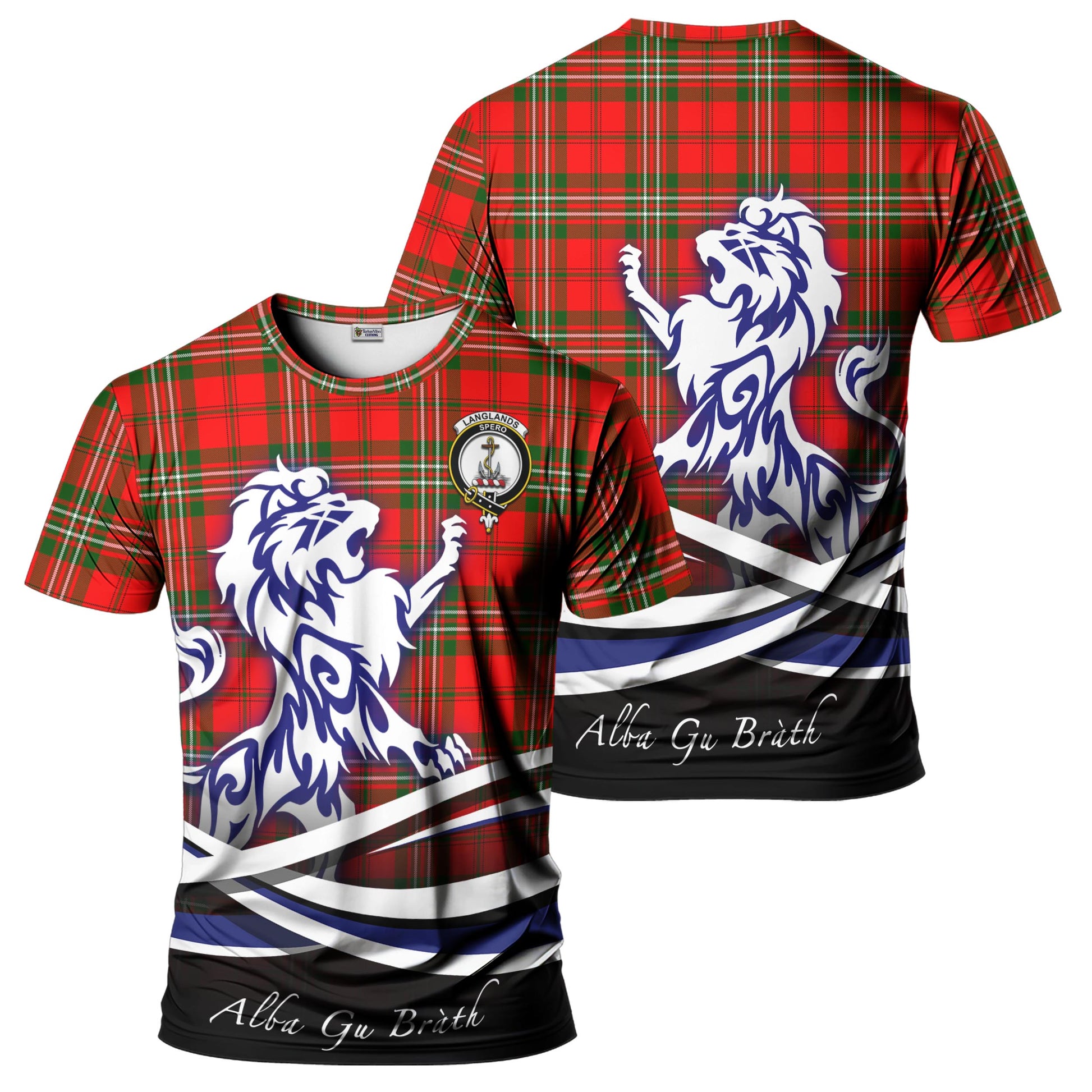 langlands-tartan-t-shirt-with-alba-gu-brath-regal-lion-emblem