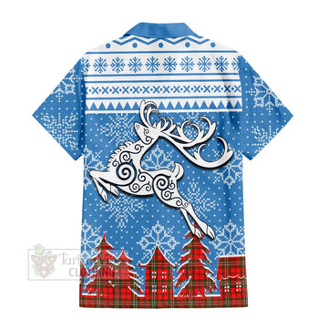 Langlands Clan Christmas Hawaiian Shirt Celtic Reindeer Style