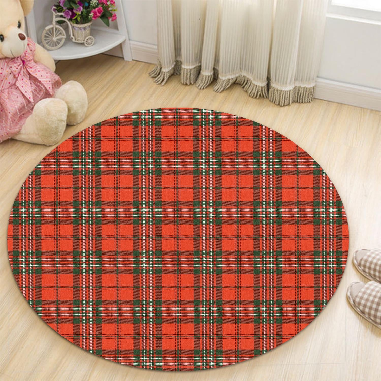 langlands-tartan-round-rug