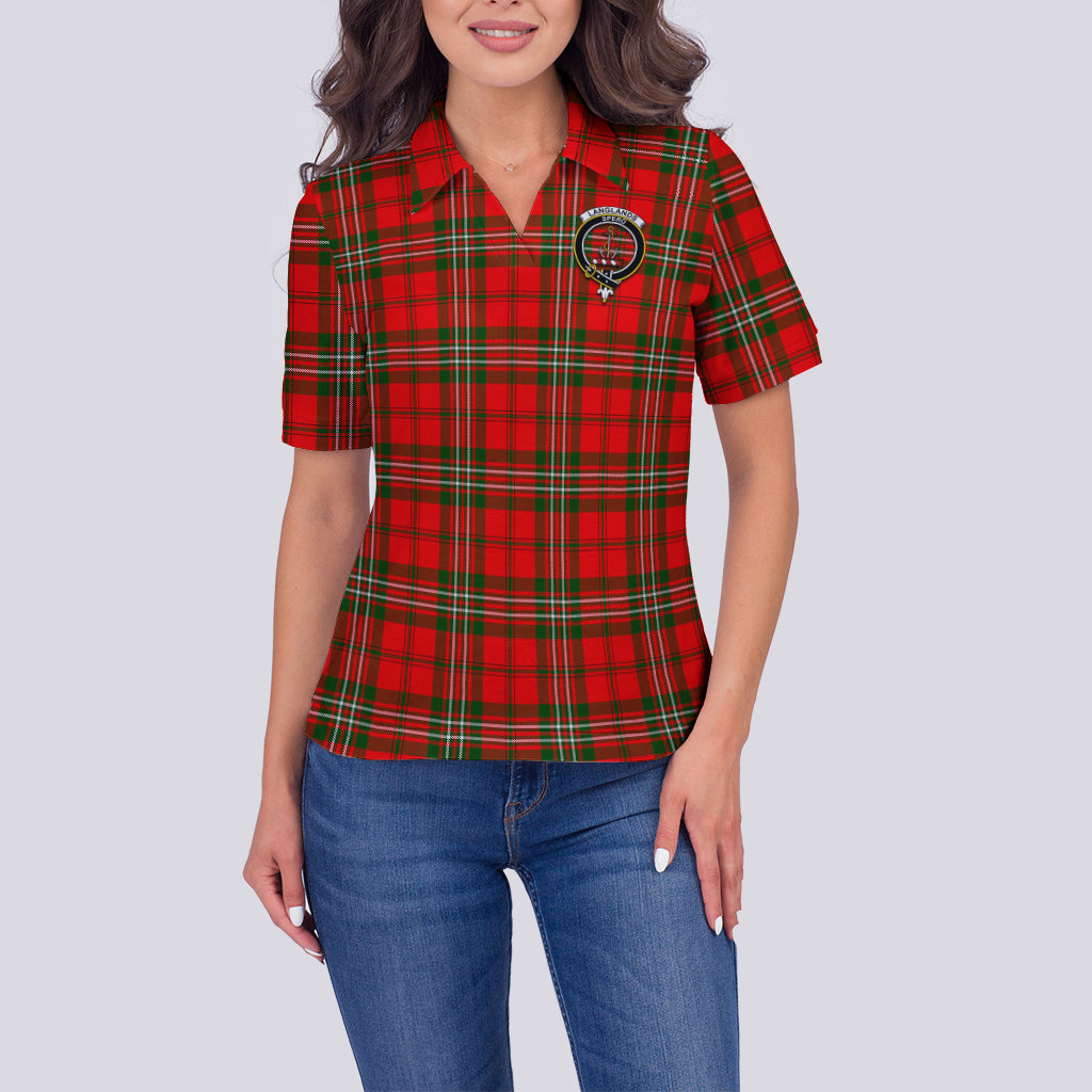 langlands-tartan-polo-shirt-with-family-crest-for-women