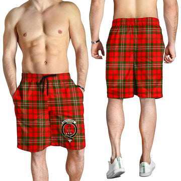 Langlands Tartan Mens Shorts with Family Crest