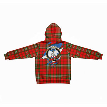 Langlands Clan Crest In Me Tartan Kid Hoodie Scotland Flag Style