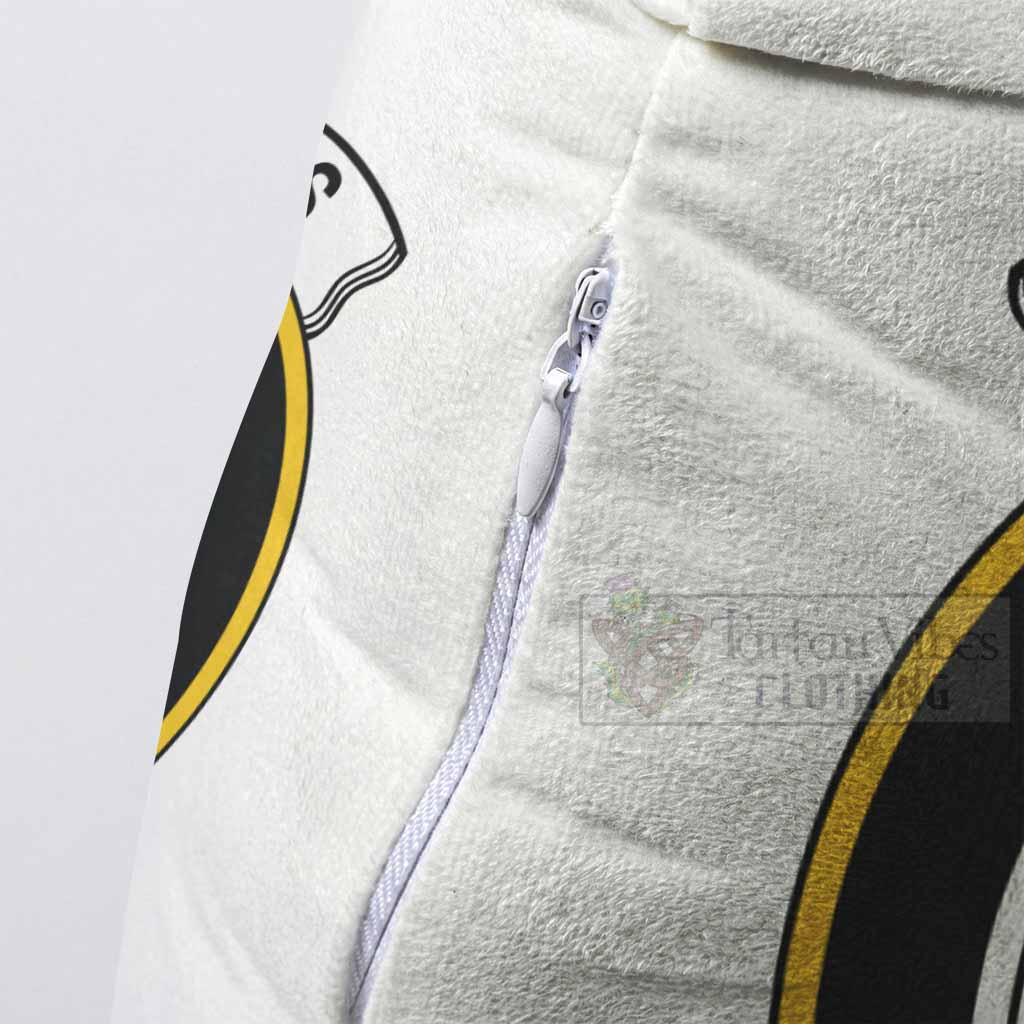 Langlands Clan Crest Shaped Throw Pillow, Scottish Clan Badge Decorative Pillow