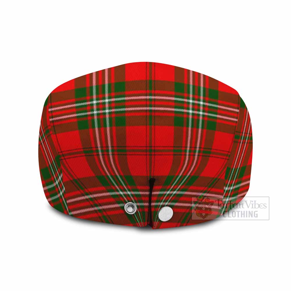 Langlands Family Crest Tartan Jeff Cap, Tartan Flat Cap