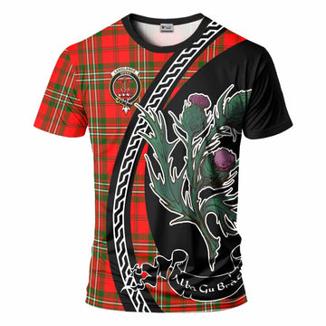 Langlands Family Crest Tartan T-Shirt Alba Thistle Inspired - Tartan Vibes Clothing