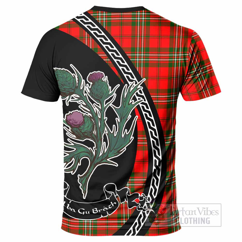 Langlands Family Crest Tartan T-Shirt Alba Thistle Inspired - Tartan Vibes Clothing