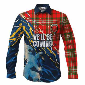 Langlands Scotland Tartan Long Sleeve Button Shirts WC2026 Football - We'll Be Coming