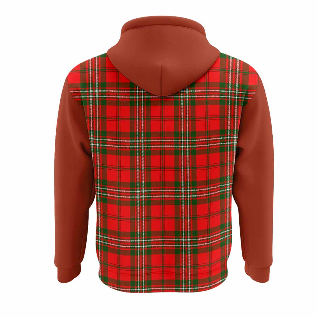 Langlands Tartan Accent Hoodie with Family Crest