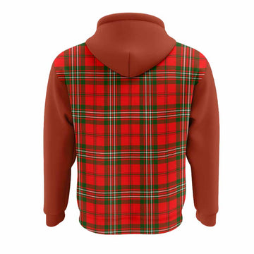 Langlands Tartan Accent Hoodie with Family Crest